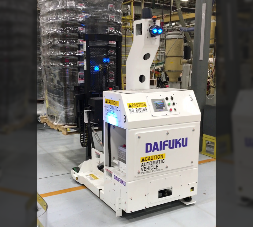 M300-CF Forked AGV for End of Line Production
